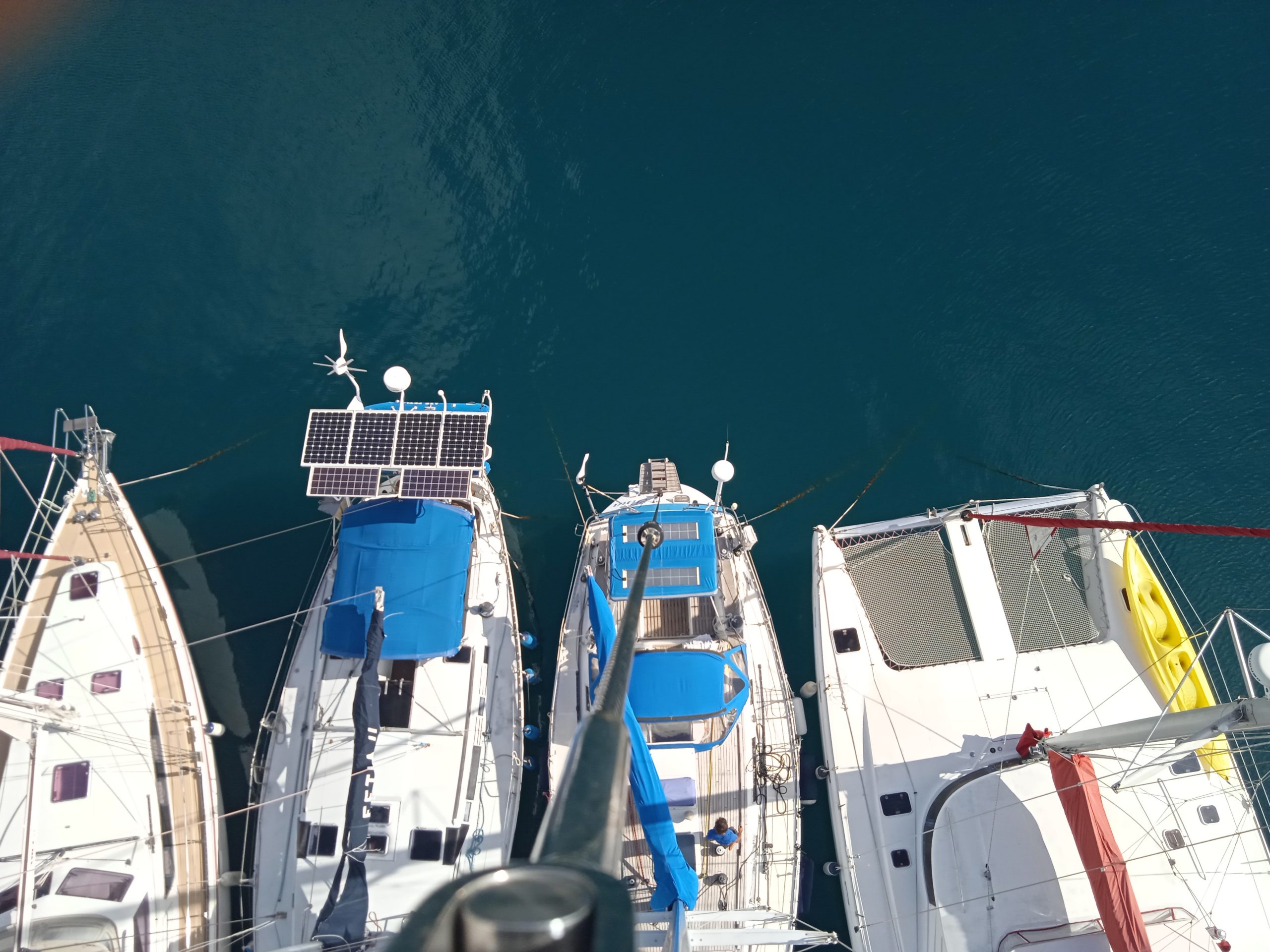 Fenua Rigging — bowsprit installation Tahiti